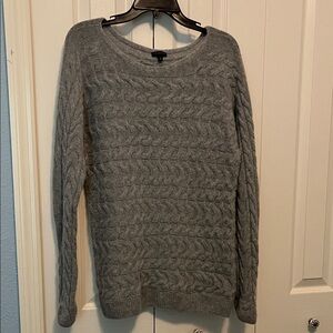 Talbots grey wool/ cashmere blend sweater. Size M